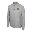 Indiana Hoosiers Power Shortage 3 Button Grey Sweater - Front View