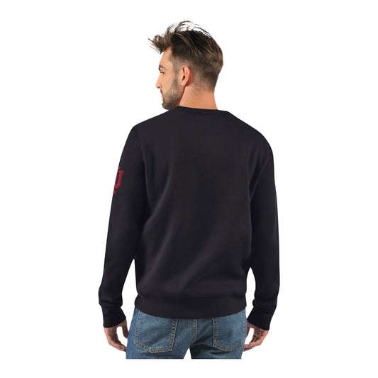 Indiana Hoosiers Football Hoosiers Black Sweatshirt - Back View