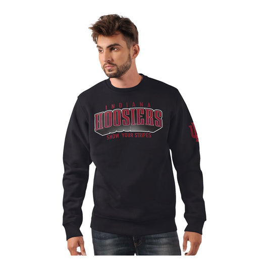 Indiana Hoosiers Football Hoosiers Black Sweatshirt - Front View