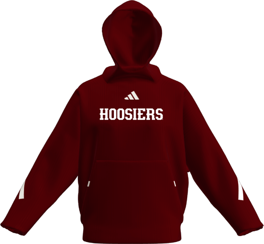 Indiana Hoosiers Hooded Wordmark Z.N.E. Sweatshirt - Front View