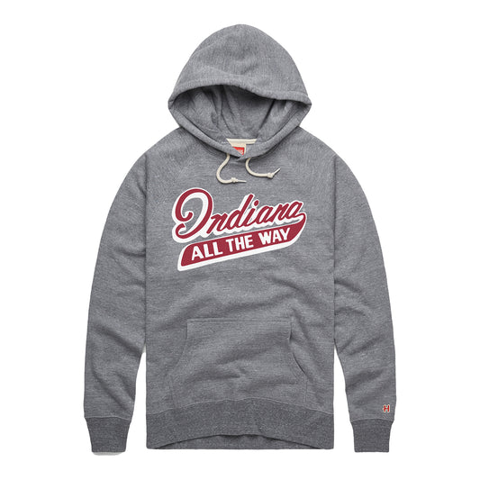 Indiana Hoosiers Vintage Indiana Grey Sweatshirt - Front View