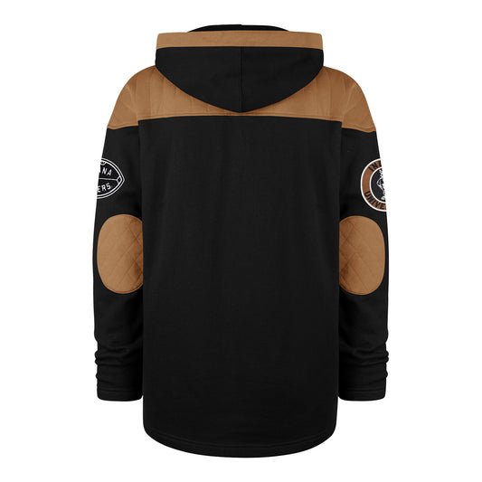 Indiana Hoosiers 47 Brand Black Vintage Flannagan Lacer Hoodie - Back View