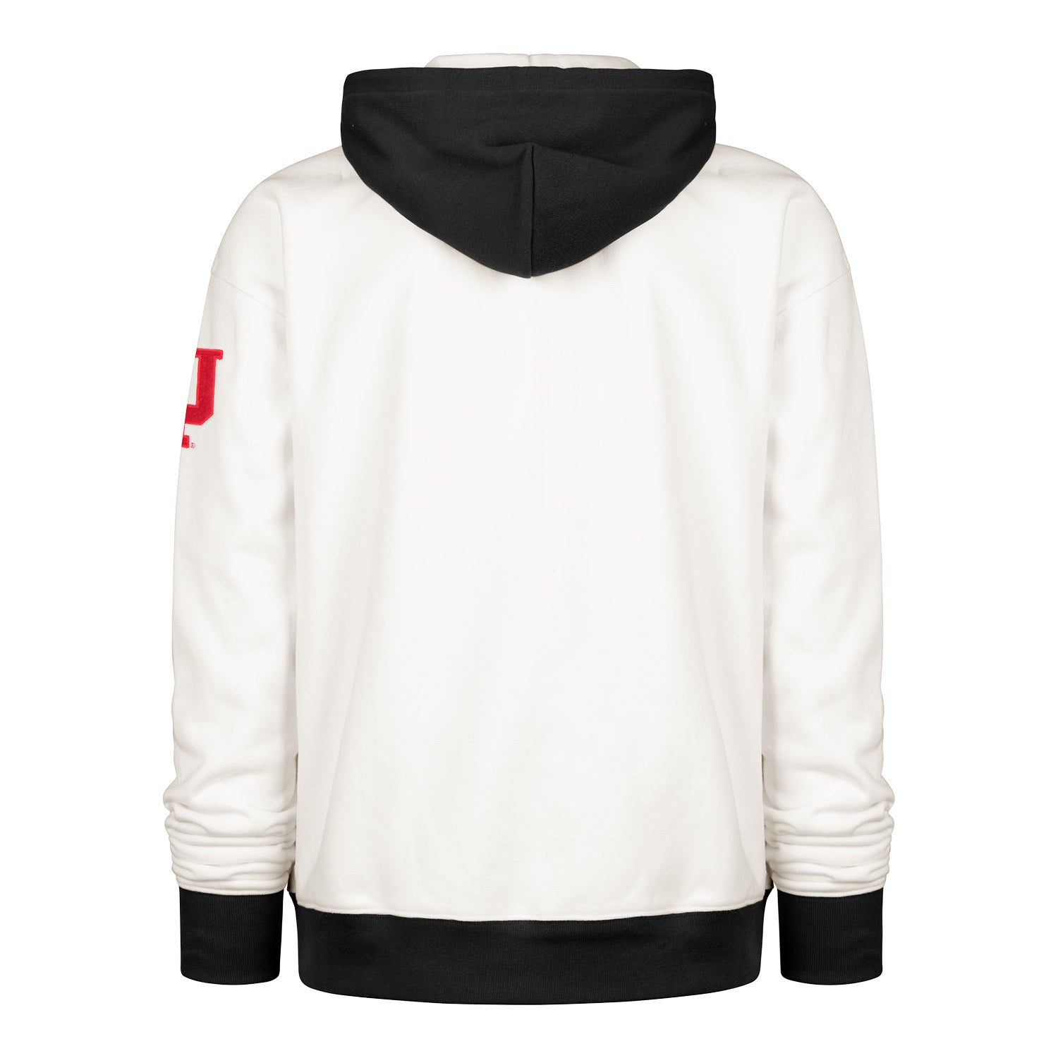 Indiana Hoosiers 47 Brand White Skipper Hooded Sweatshirt - Back View