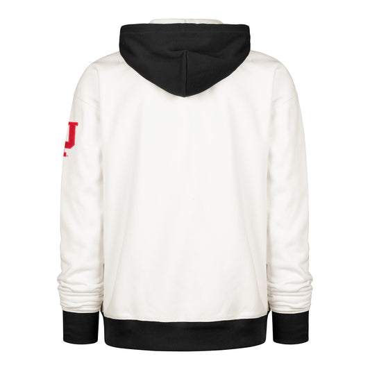 Indiana Hoosiers 47 Brand White Skipper Hooded Sweatshirt - Back View