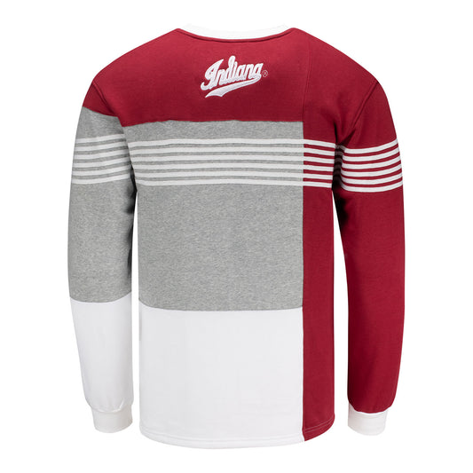 Indiana Hoosiers Stripes Crewneck - Back View