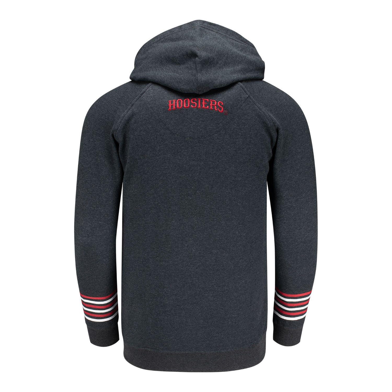 Indiana Hoosiers Trident Hooded Sweatshirt - Back View