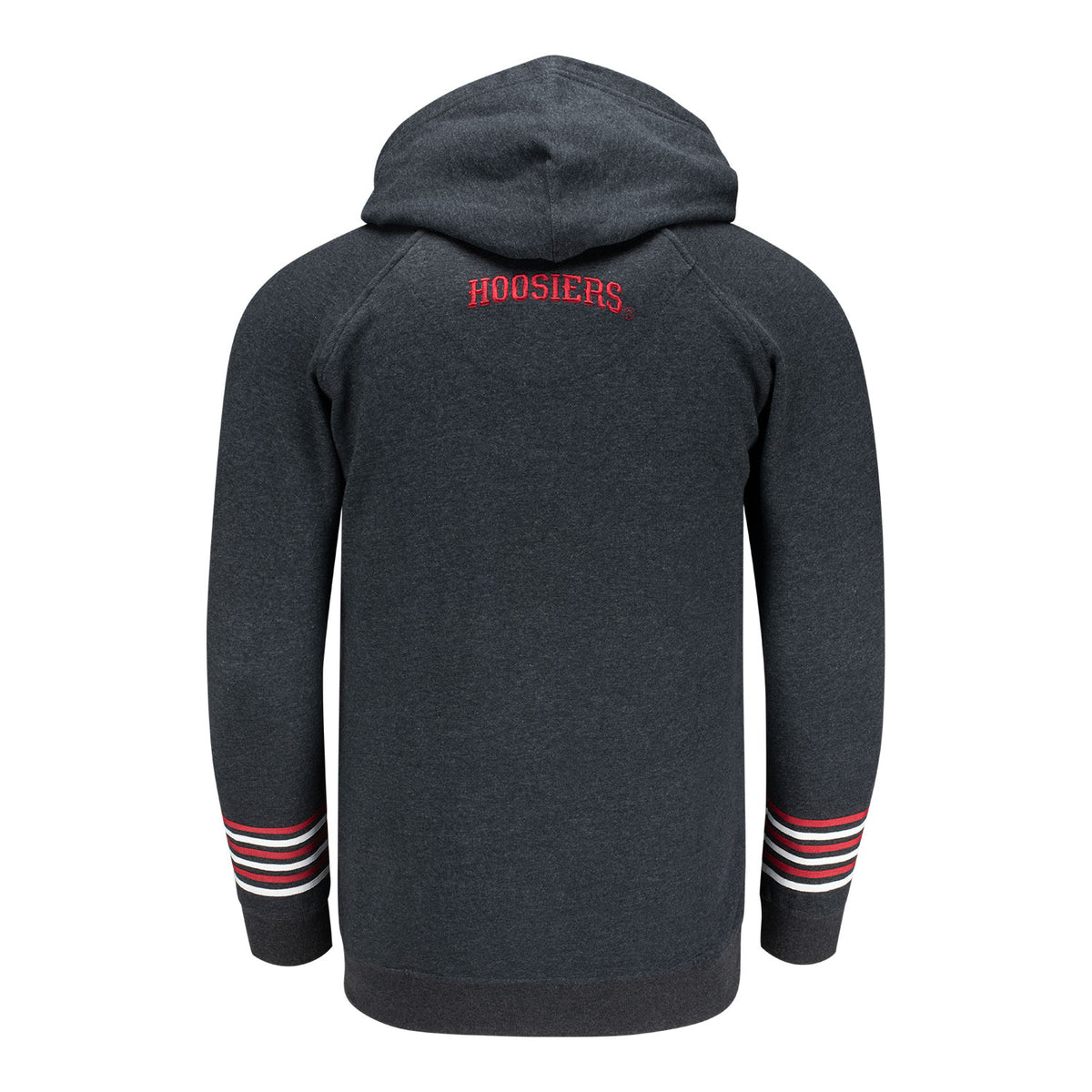Indiana Hoosiers Trident Hooded Sweatshirt - Back View