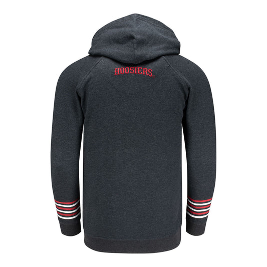 Indiana Hoosiers Trident Hooded Sweatshirt - Back View