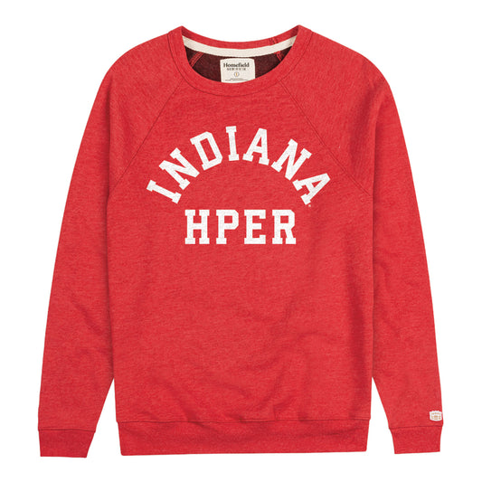 Indiana Hoosiers HPER Rec Sports Crewneck - Front View