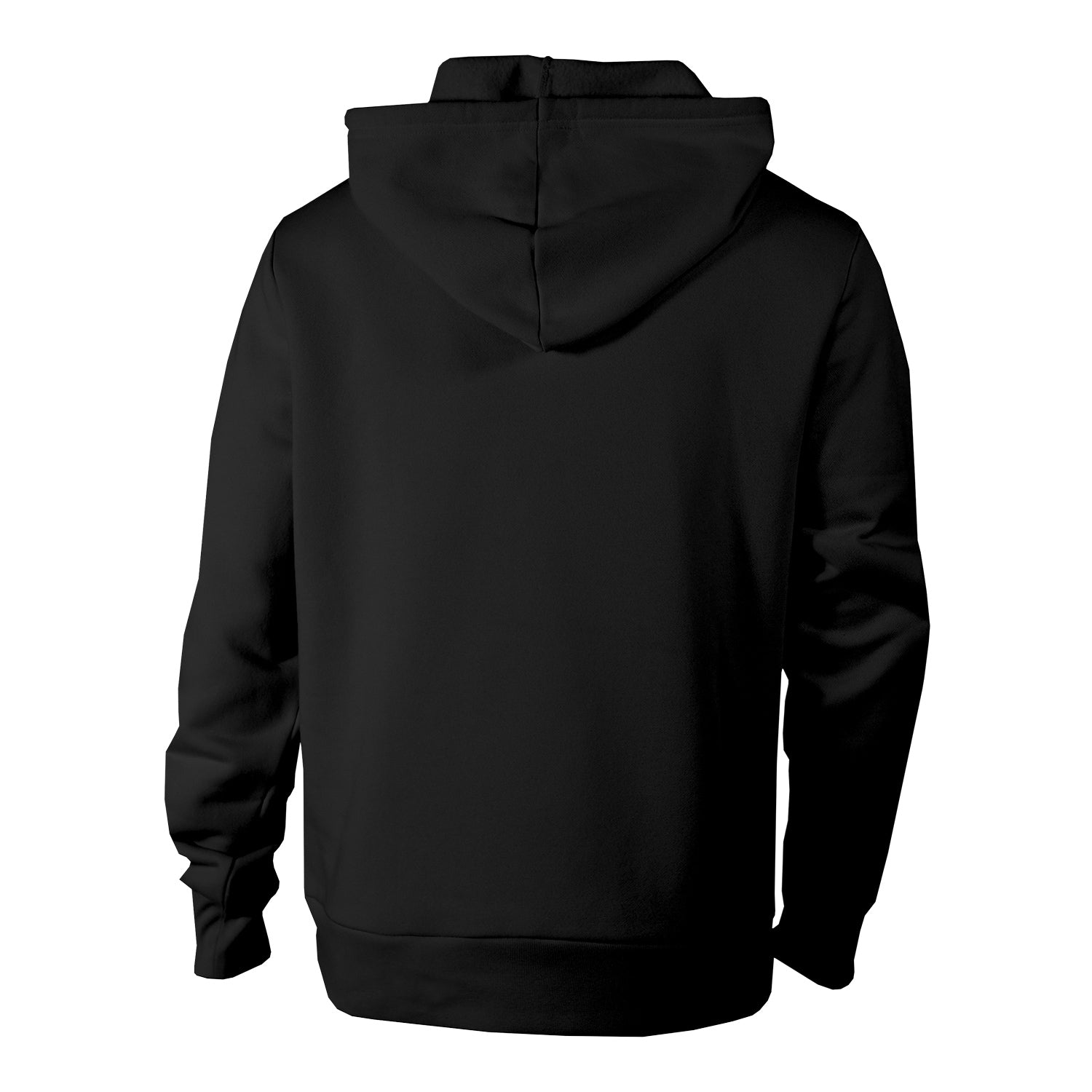 Indiana Hoosiers Hoosier the Bison Flag Waving Black Hooded Sweatshirt - Back View