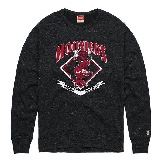 Indiana Hoosiers Vault Bison Crewneck - Front View