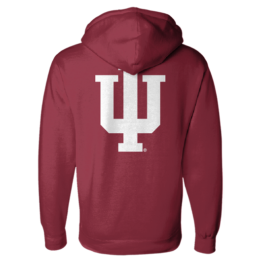 Indiana Hoosiers Candy Stripe Pocketless Corduroy Hoodie