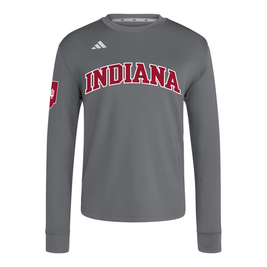 Indiana Hoosiers Long Sleeve Dugout Crew - Front View