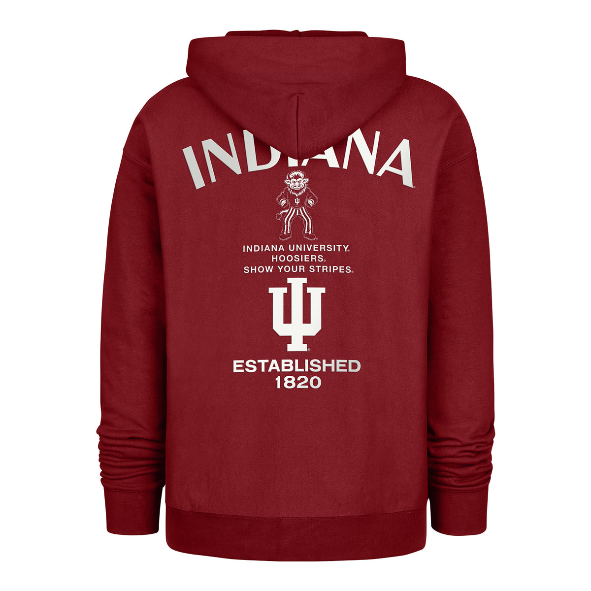 Indiana Hoosiers '47 Constantine Foundation Hoodie - Red - Back View