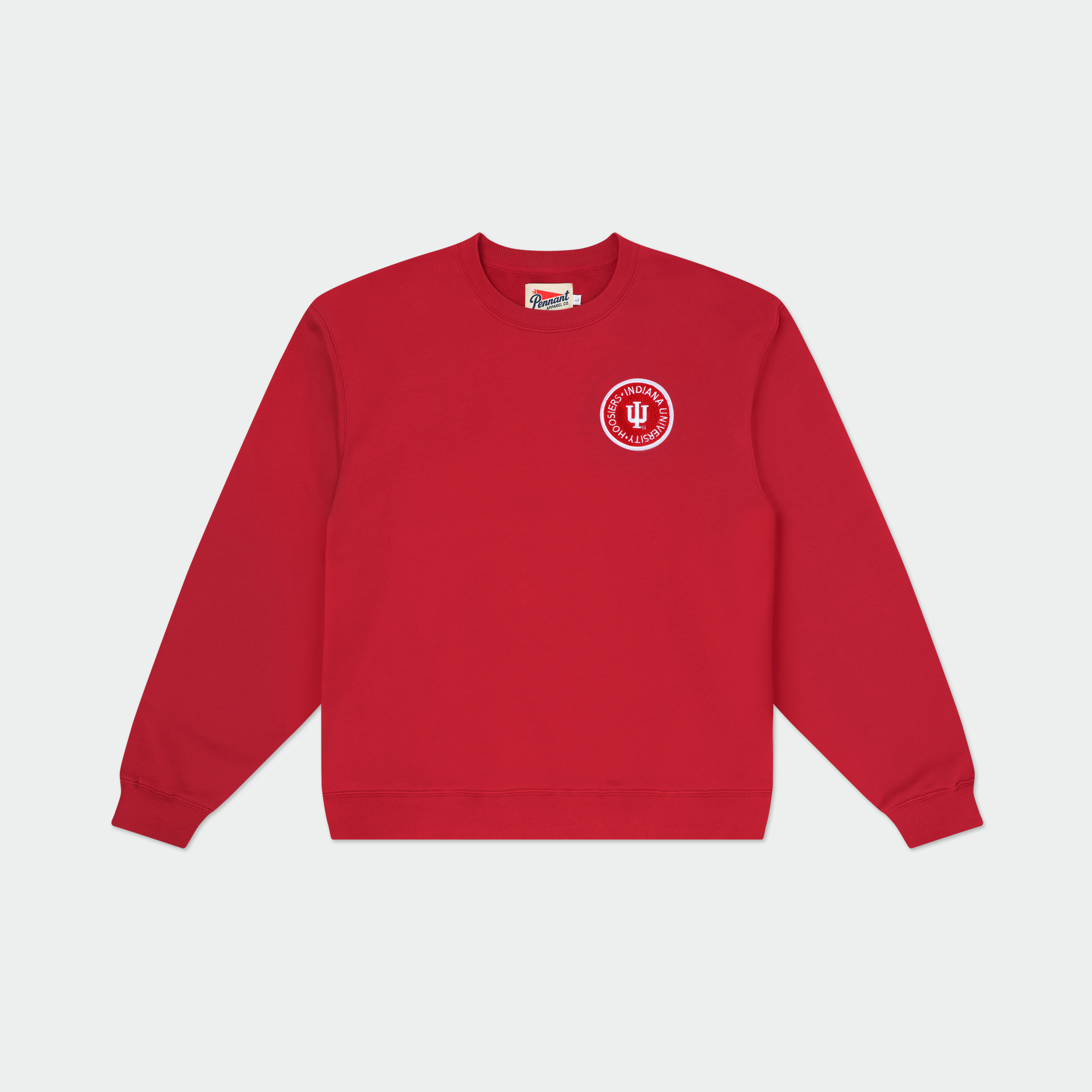 Indiana Hoosiers Campus Heritage Red Crewneck Sweatshirt - Front View
