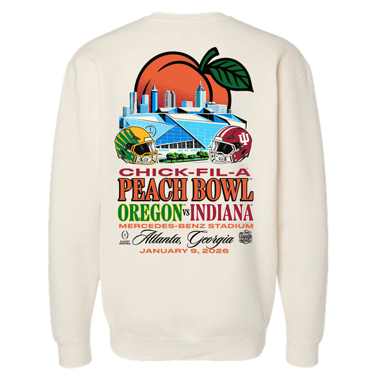 Indiana Hoosiers Peach Bowl Stadium Match Up Crewneck