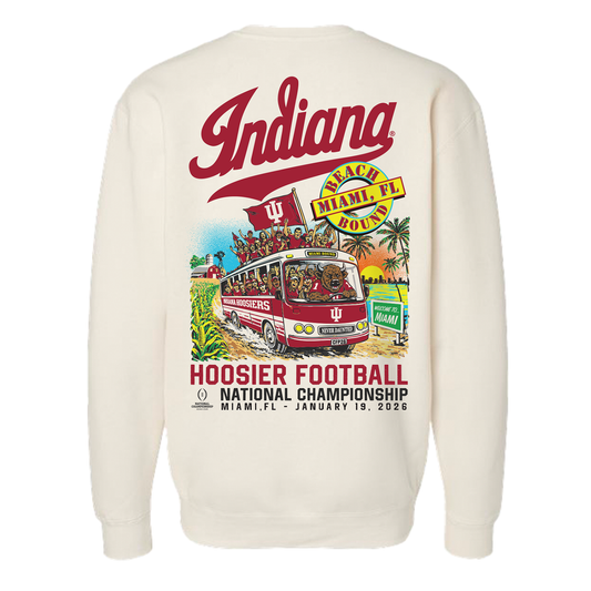 Indiana Hoosiers CFP 2025-2026 Beach Bound Crewneck