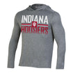 Indiana Hoosiers Heathered Impact Hooded Long Sleeve T-Shirt - Front View