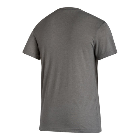 Indiana Hoosiers Adidas Locker Stripe Up Grey T-Shirt - Back View