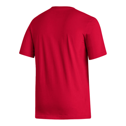 Indiana Hoosiers Adidas Fresh Logo Crimson T-Shirt - Back View