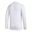 Indiana Hoosiers Adidas Locker Pre-Game Football Long Sleeve White T-Shirt - Back View