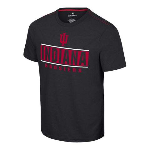 Indiana Hoosiers No Problemo Black T-Shirt - Front View