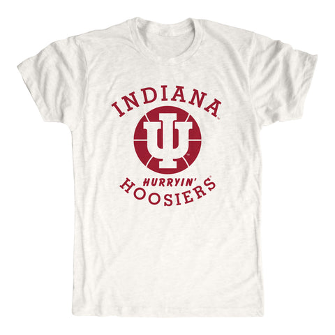 Indiana Hoosiers Vintage Hurryin' Hoosiers Oatmeal T-Shirt - Front View