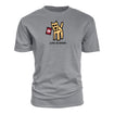 Indiana Hoosiers Life is Good Dog T-Shirt - Gray - Front View