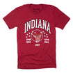 Indiana Hoosiers Basketball Champions Crimson T-Shirt - Front View