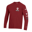 Indiana Hoosiers Triple Sleeve Logo Crimson Long Sleeve T-Shirt - Front View