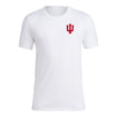 Indiana Hoosiers Adidas Back on Deck White T-Shirt - Front View