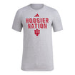 Indiana Hoosiers Adidas Hoosier Nation Grey T-Shirt - Front View