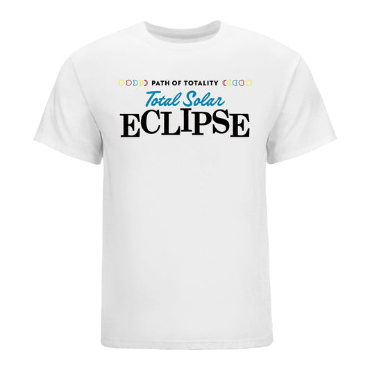 Indiana Hoosiers Memorial Stadium Total Solar Eclipse White T-Shirt - Front View