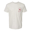 Indiana Hoosiers 812 Bloomington Map Oatmeal T-Shirt - Front View