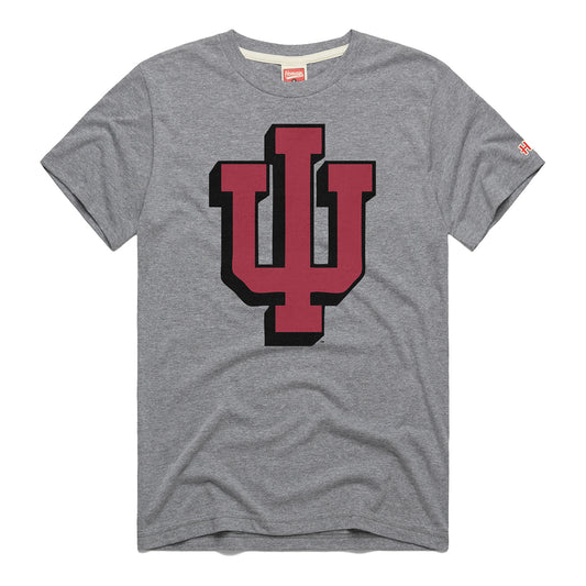 Indiana Hoosiers Vintage Trident Grey T-Shirt - Front View