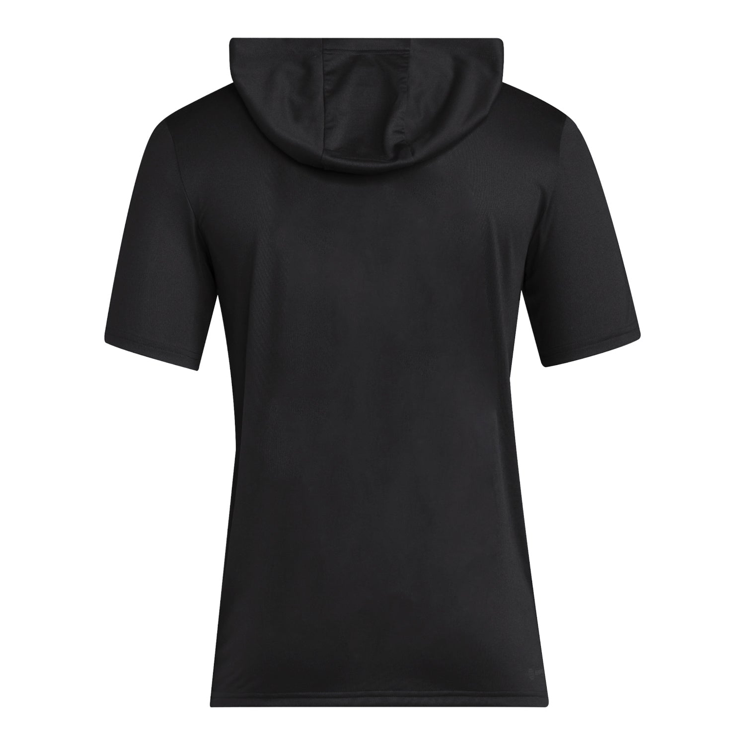 Indiana Hoosiers Adidas Hooded Short Sleeve Black Military T-Shirt - Back View