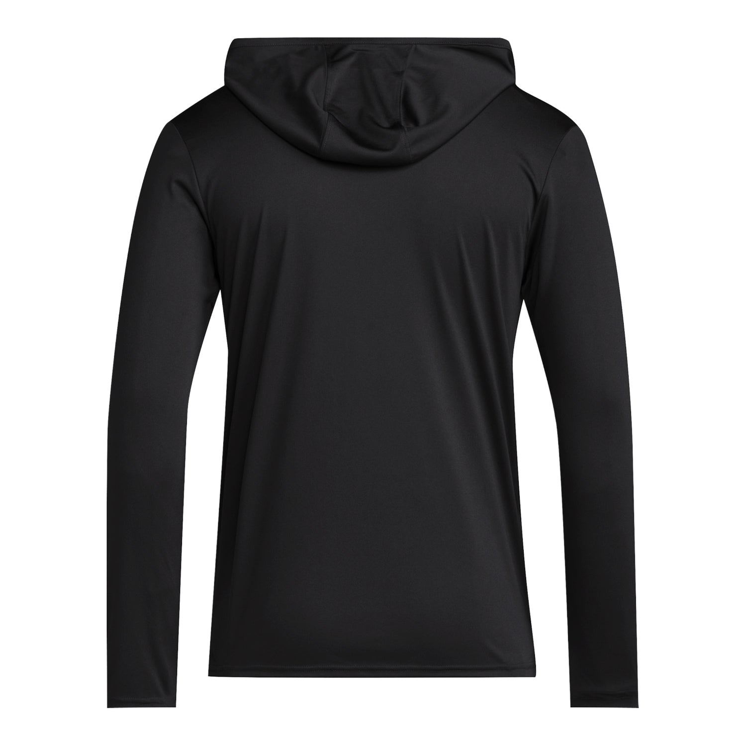 Indiana Hoosiers Adidas Hooded Long Sleeve Black Military T-Shirt - Back View