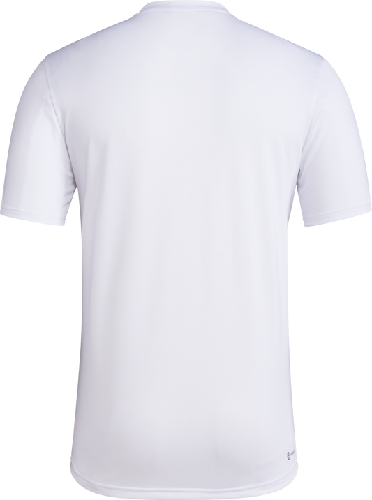 Indiana Hoosiers Never Daunted White T-Shirt - Back View