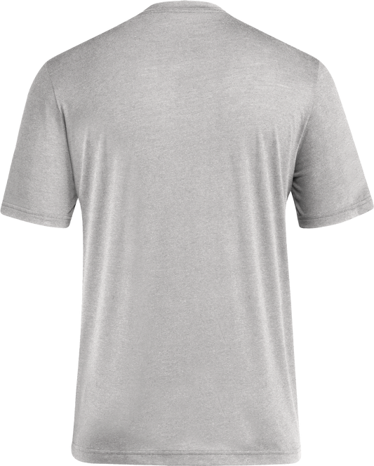 Indiana Hoosiers Adidas Short Sleeve Grey T-Shirt - Back View
