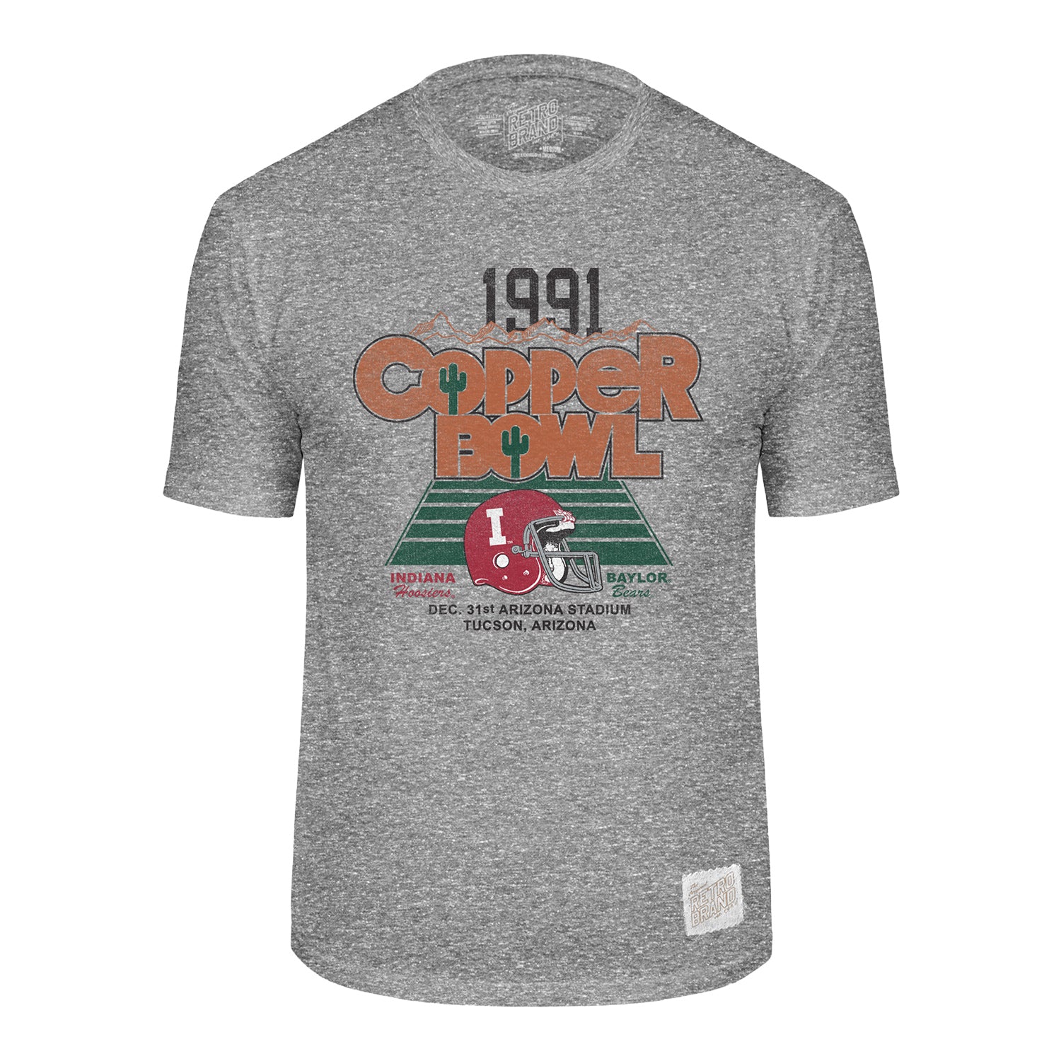 Indiana Hoosiers 1991 Copper Bowl Throwback T-Shirt - Front View