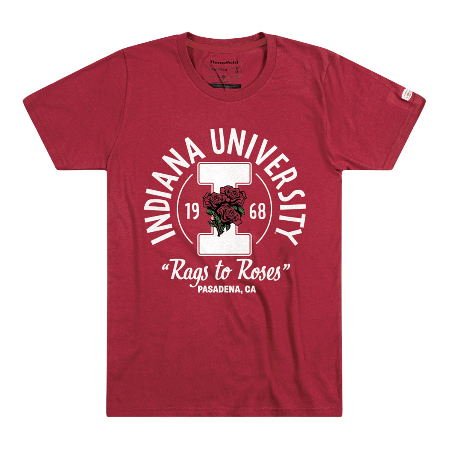 Indiana Hoosiers Rags to Roses 1968 T-Shirt - Front VIew