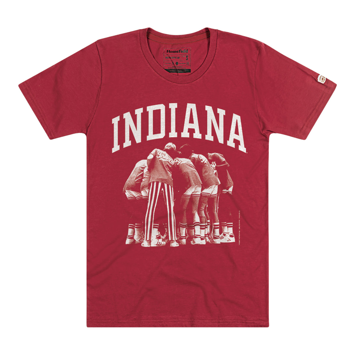Indiana Hoosiers Basketball Huddle T-Shirt - Front View