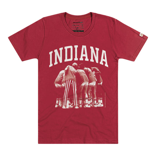 Indiana Hoosiers Basketball Huddle T-Shirt - Front View