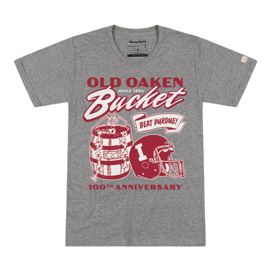 Indiana Hoosiers 100th Anniversary Bucket Game T-Shirt - Front view