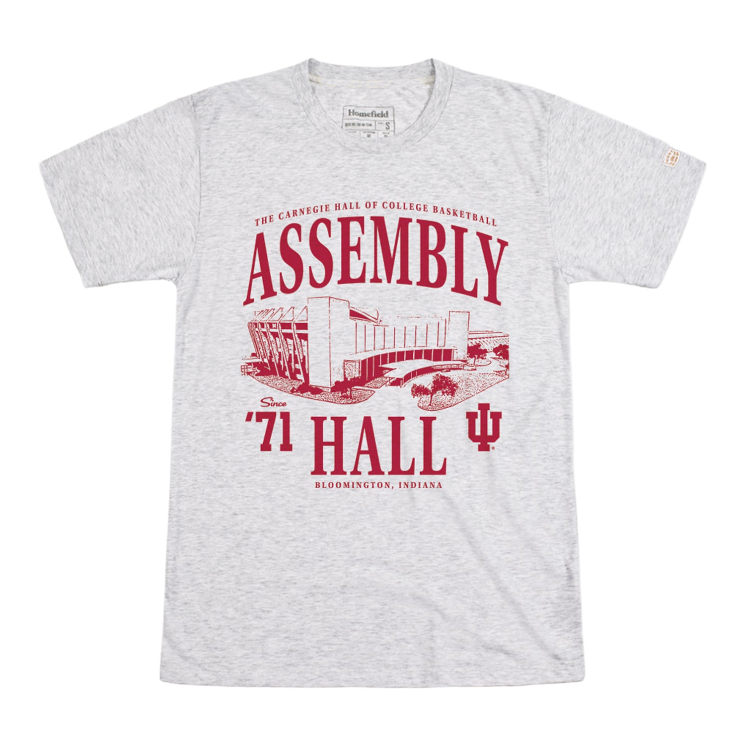Indiana Hoosiers 1971 Assembly Hall T-Shirt - front view