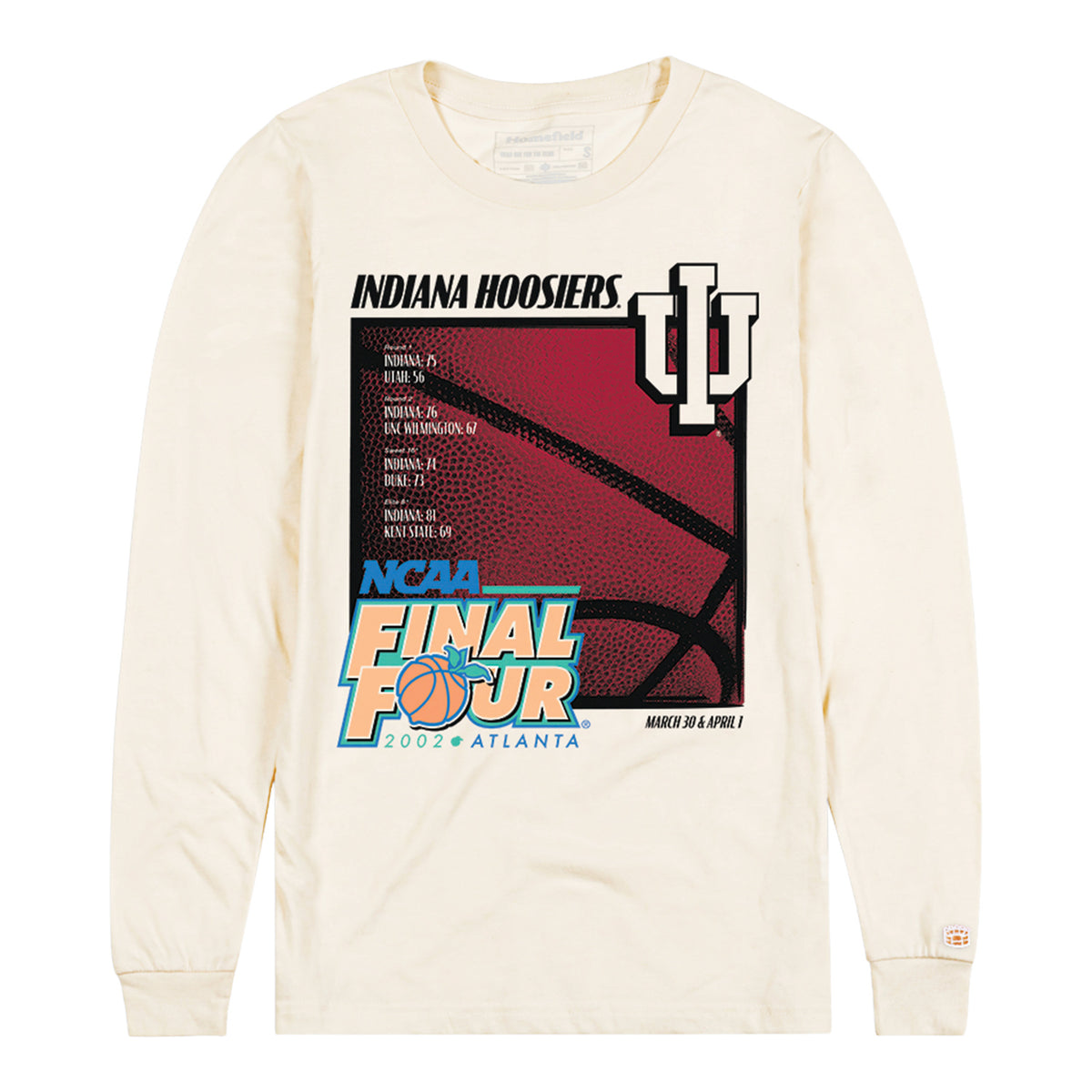 Indiana Hoosiers NCAA Final Four Vault Long Sleeve T-Shirt - Front View