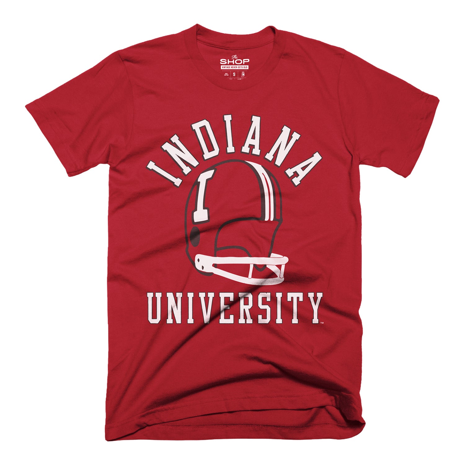 Indiana Hoosiers Vintage Football Helmet T-Shirt - Front View