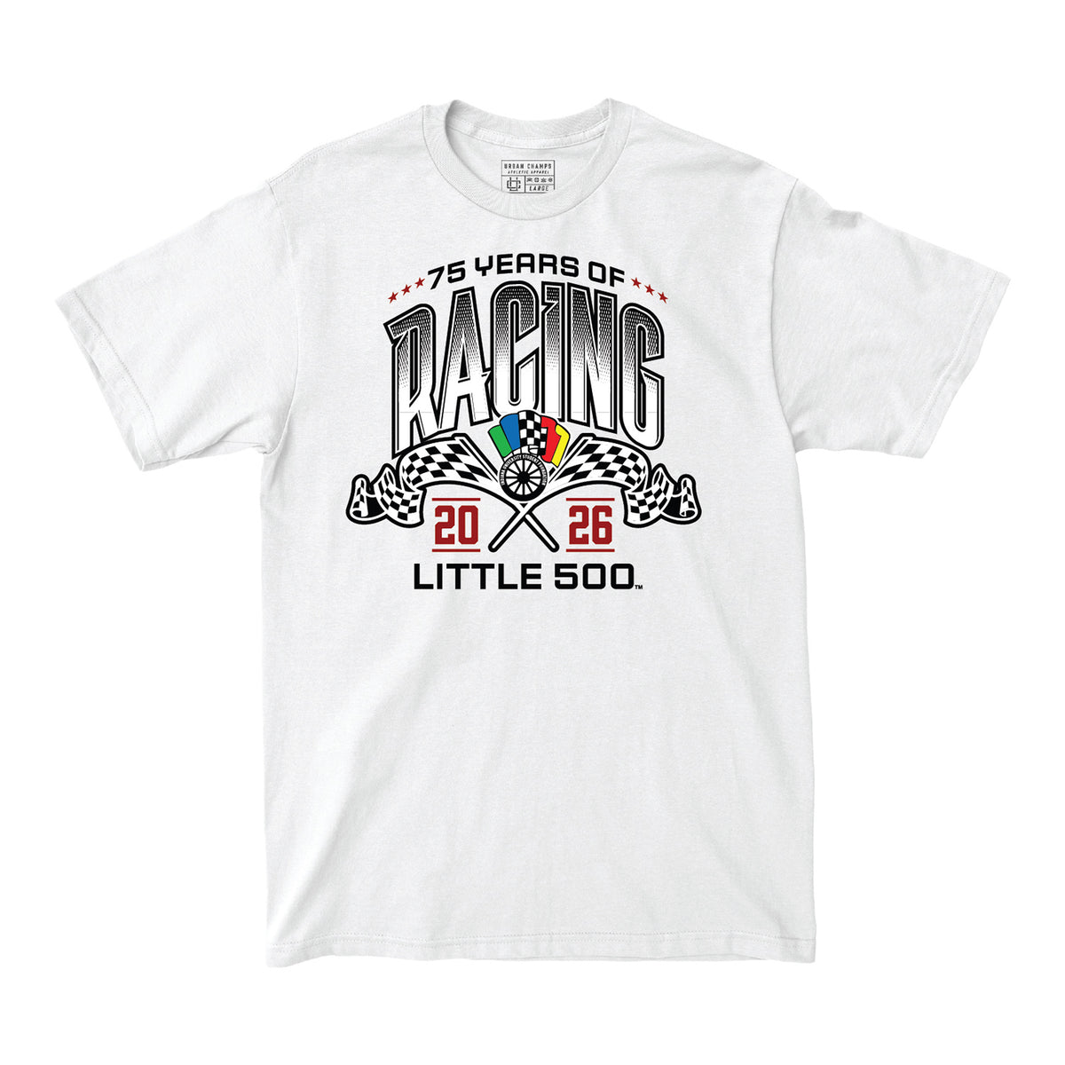 Indiana Hoosiers 75 Years of Little 500 T-Shirt - Front VIew