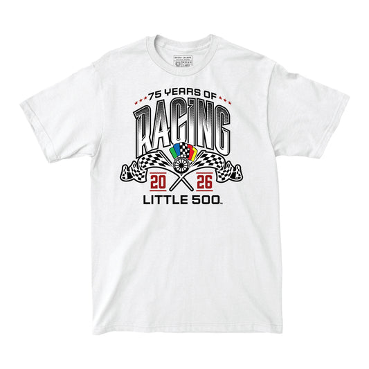 Indiana Hoosiers 75 Years of Little 500 T-Shirt - Front VIew