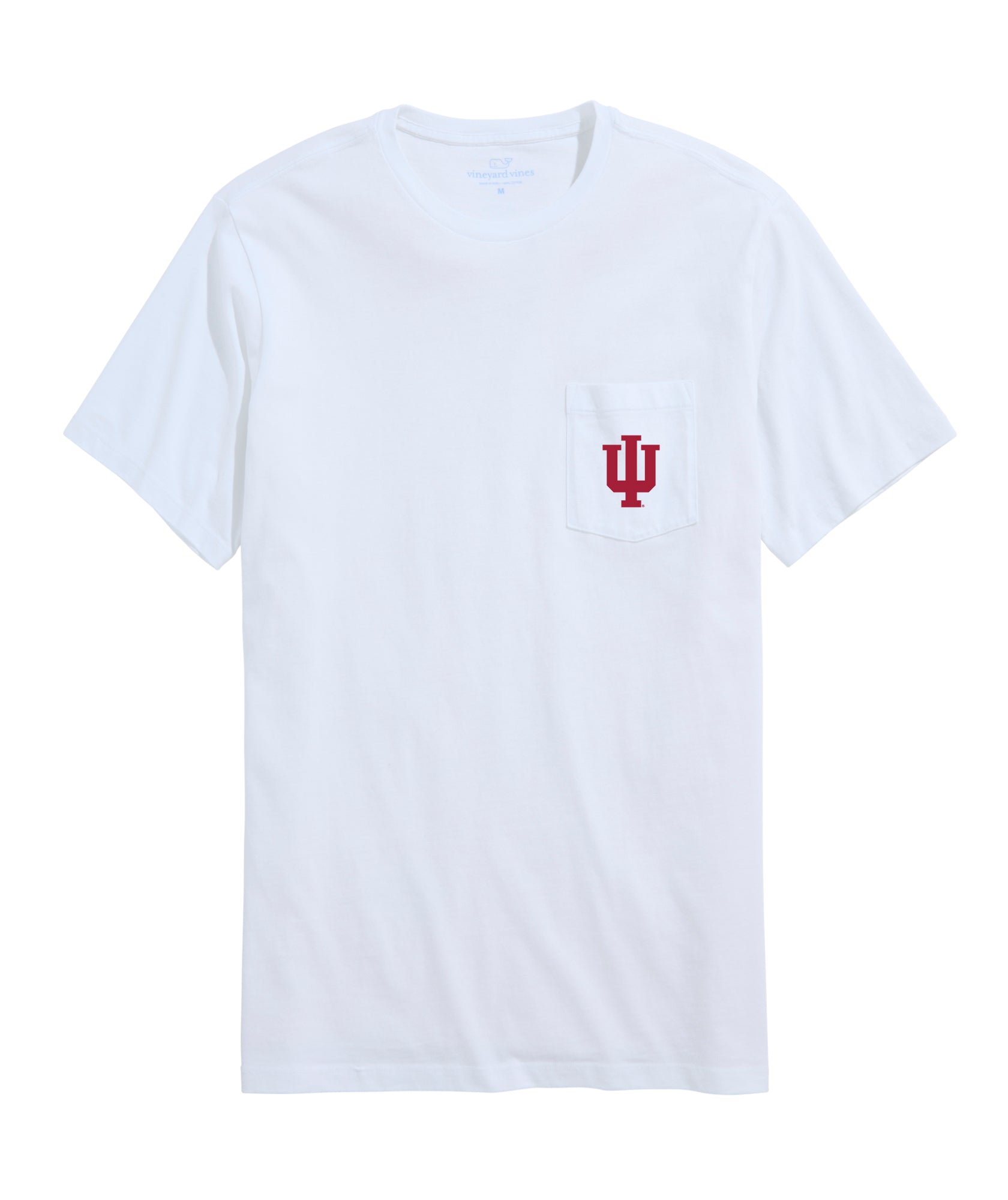 Indiana Hoosiers Vineyard Vines Football Whale T-Shirt - Front view